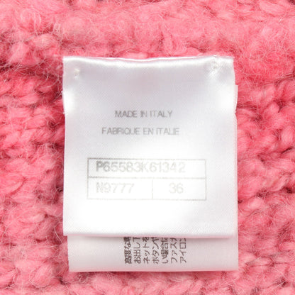 ココマークボタン ニット ジャケット ウール アルパカ ピンク シャネル アウター CHANEL