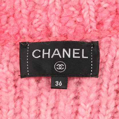 ココマークボタン ニット ジャケット ウール アルパカ ピンク シャネル アウター CHANEL