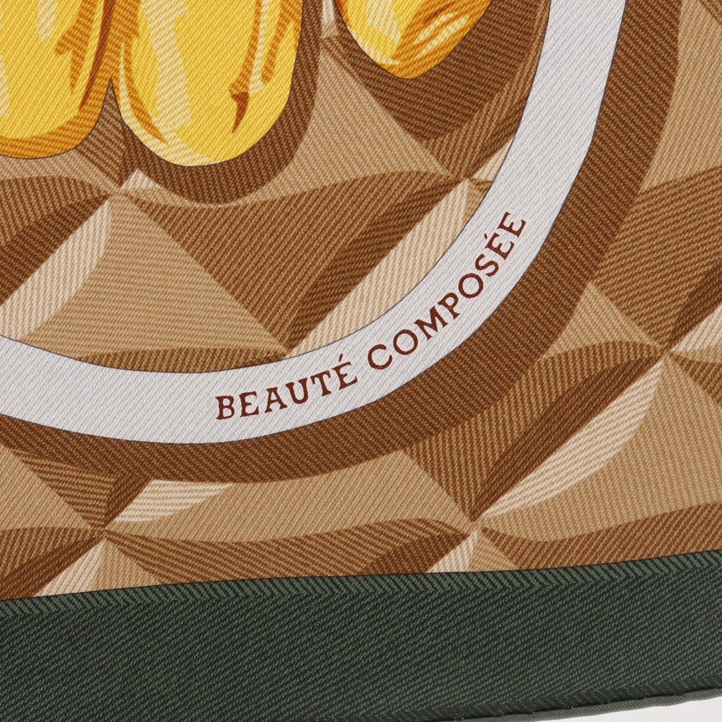 カレ90 BEAUTE COMPOSEE スカーフ シルク ベージュ マルチカラー エルメス