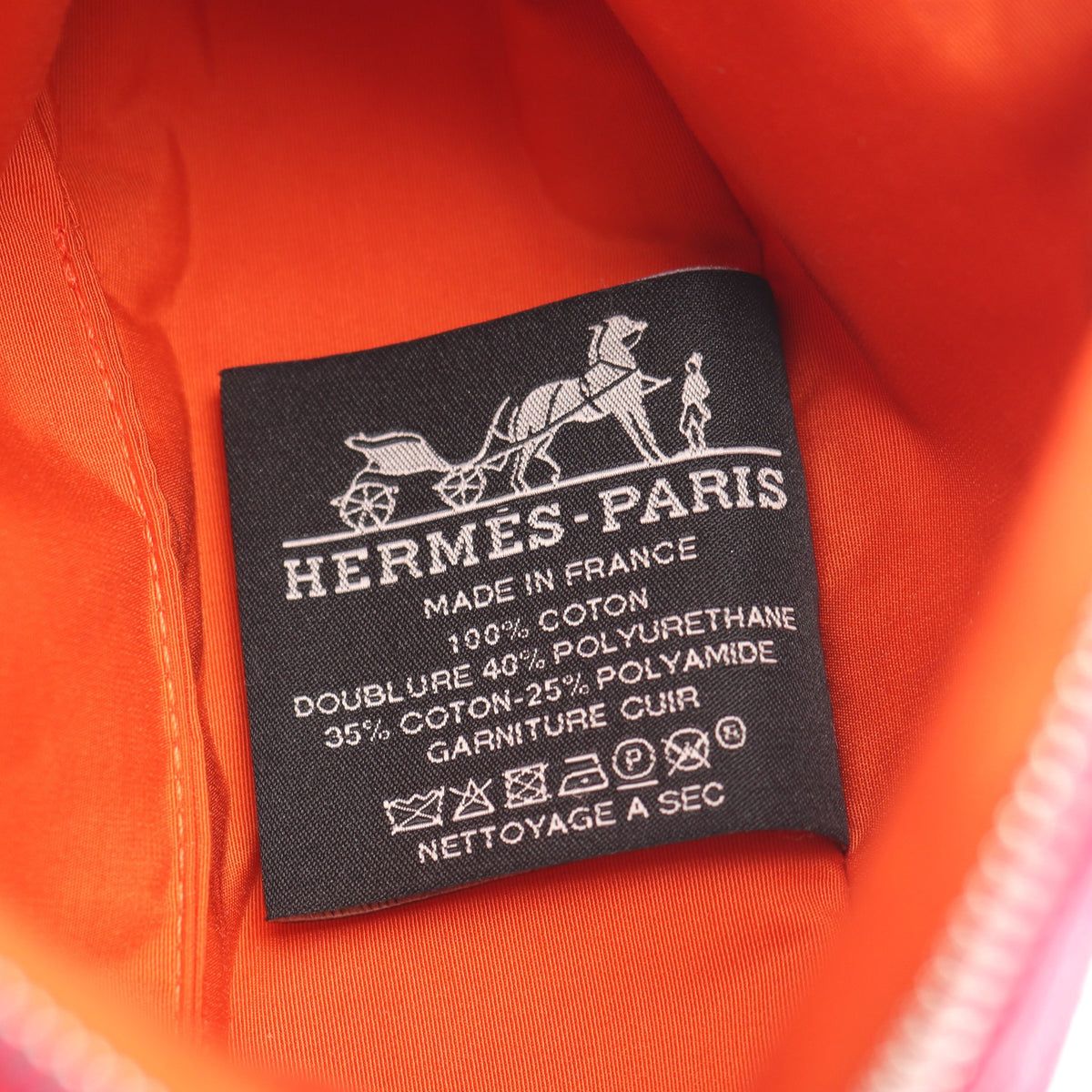 ポリードポーチ15 ミニミニ ハイビスカス ポーチ キャンバス ピンク シルバー金具 エルメス 財布・小物 HERMES