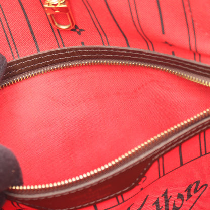 ネヴァーフルMM ダミエエベヌ ショルダーバッグ トートバッグ PVC レザー ブラウン ルイヴィトン バッグ LOUIS VUITTON