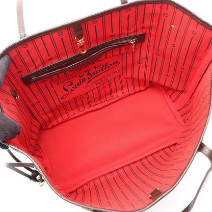 ネヴァーフルMM ダミエエベヌ ショルダーバッグ トートバッグ PVC レザー ブラウン ルイヴィトン バッグ LOUIS VUITTON