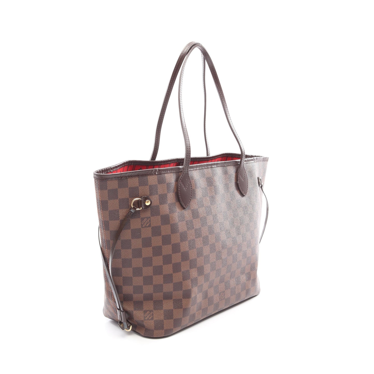 ネヴァーフルMM ダミエエベヌ ショルダーバッグ トートバッグ PVC レザー ブラウン ルイヴィトン バッグ LOUIS VUITTON