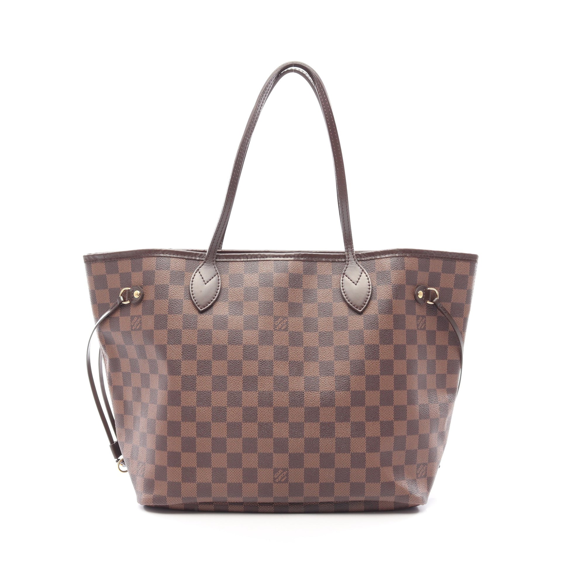 ネヴァーフルMM ダミエエベヌ ショルダーバッグ トートバッグ PVC レザー ブラウン ルイヴィトン バッグ LOUIS VUITTON