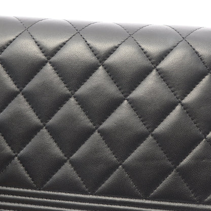 ボーイシャネル チェーンウォレット ラムスキン ブラック ゴールド金具 シャネル