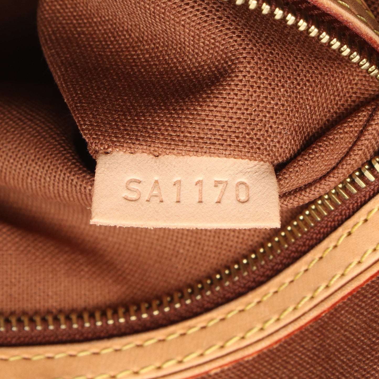 バティニョール ヴェルティカル モノグラム ショルダーバッグ トートバッグ PVC レザー ブラウン ルイヴィトン