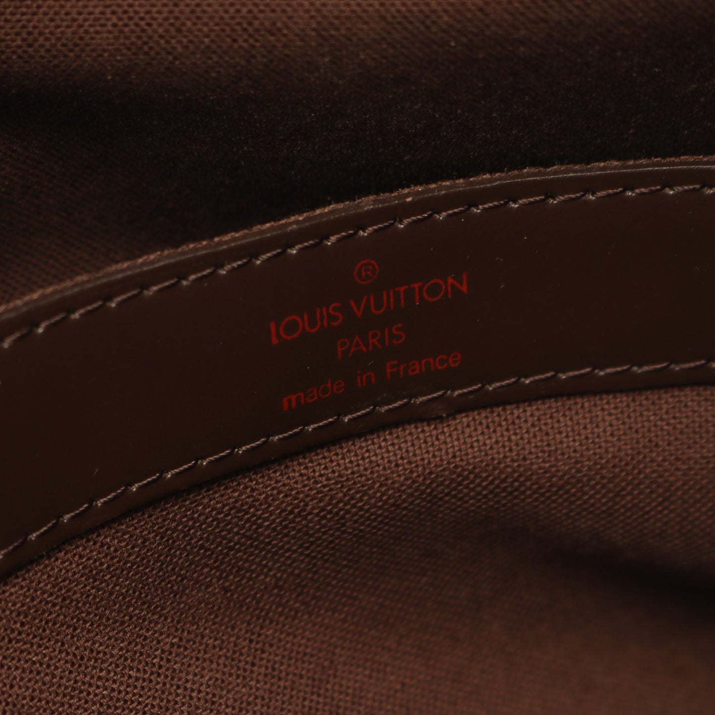 ナヴィグリオ ダミエエベヌ ショルダーバッグ PVC レザー ブラウン ルイヴィトン