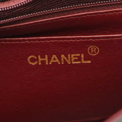 マトラッセ ダイアナフラップ チェーンショルダーバッグ ラムスキン ブラック ゴールド金具 ヴィンテージ シャネル
