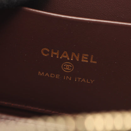 マトラッセ スモールバニティ チェーンショルダーバッグ キャビアスキン ブラック ゴールド金具 シャネル バッグ CHANEL