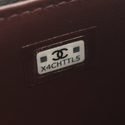 マトラッセ スモールバニティ チェーンショルダーバッグ キャビアスキン ブラック ゴールド金具 シャネル バッグ CHANEL