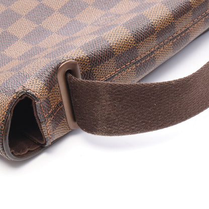 ブルックリンPM ダミエエベヌ ショルダーバッグ PVC レザー ブラウン ルイヴィトン バッグ LOUIS VUITTON