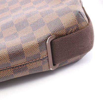 ブルックリンPM ダミエエベヌ ショルダーバッグ PVC レザー ブラウン ルイヴィトン バッグ LOUIS VUITTON