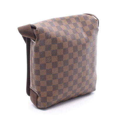 ブルックリンPM ダミエエベヌ ショルダーバッグ PVC レザー ブラウン ルイヴィトン バッグ LOUIS VUITTON