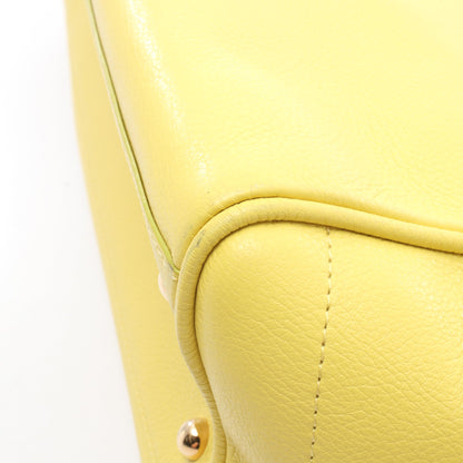 HERITAGE SMALL ヘリテージ スモール ハンドバッグ トートバッグ レザー イエロー ロエベ