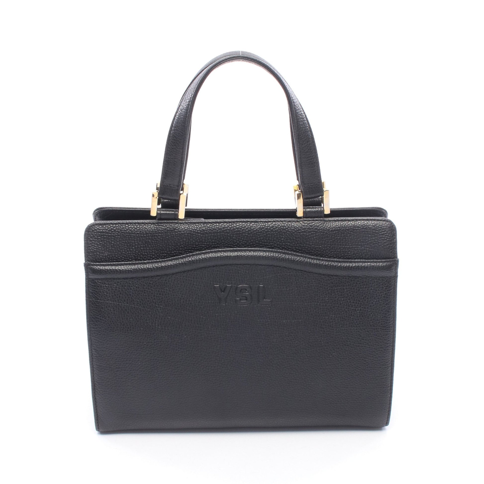 ハンドバッグ レザー ブラック イヴサンローラン バッグ YVES SAINT LAURENT