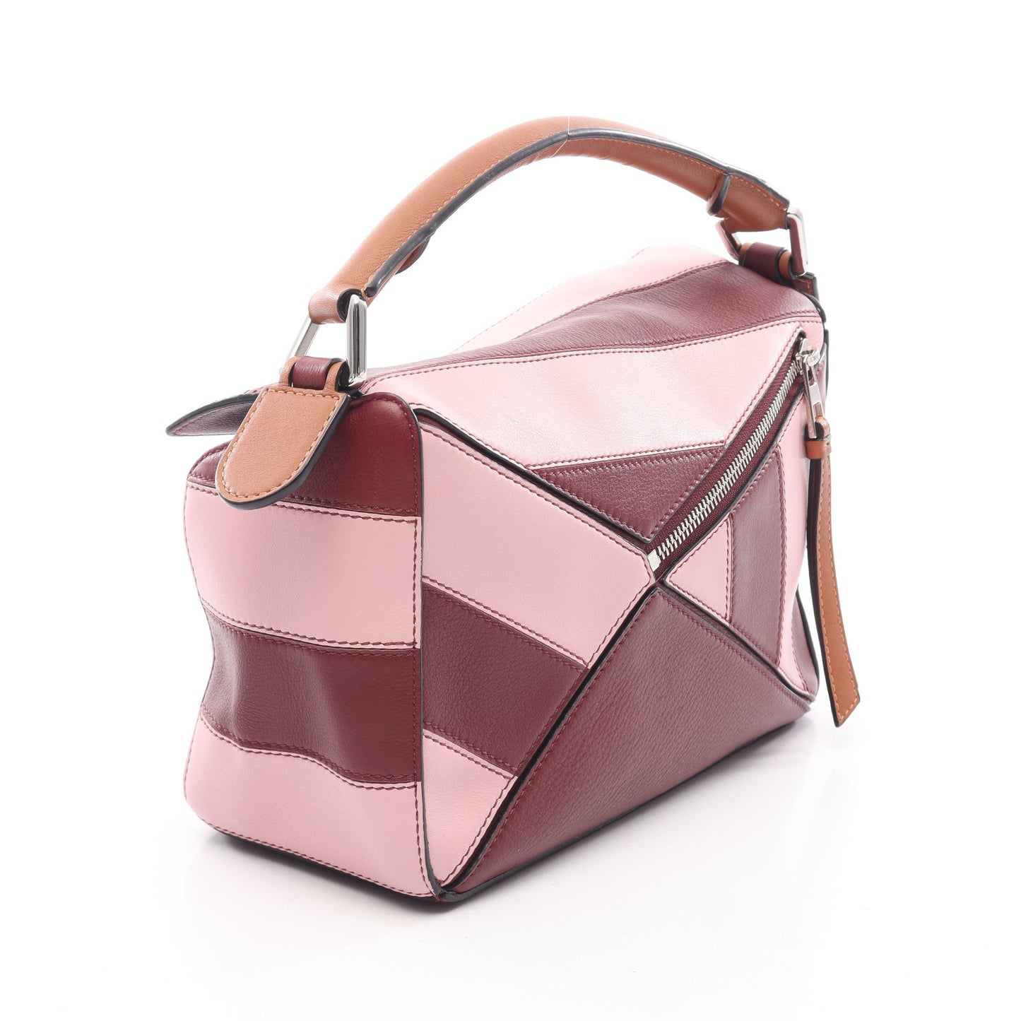 PUZZLE BAG SMALL パズルバッグ スモール 2WAY ハンドバッグ レザー ピンク ボルドー ブラウン ロエベ バッグ LOEWE
