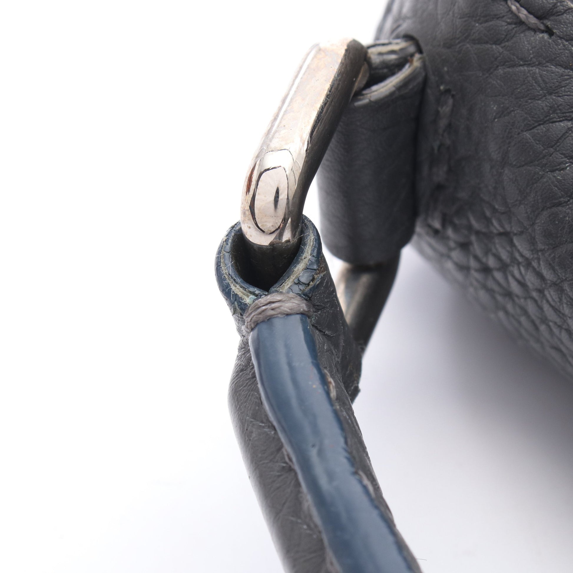 セレリア レイ ハンドバッグ レザー ダークグレー フェンディ バッグ FENDI