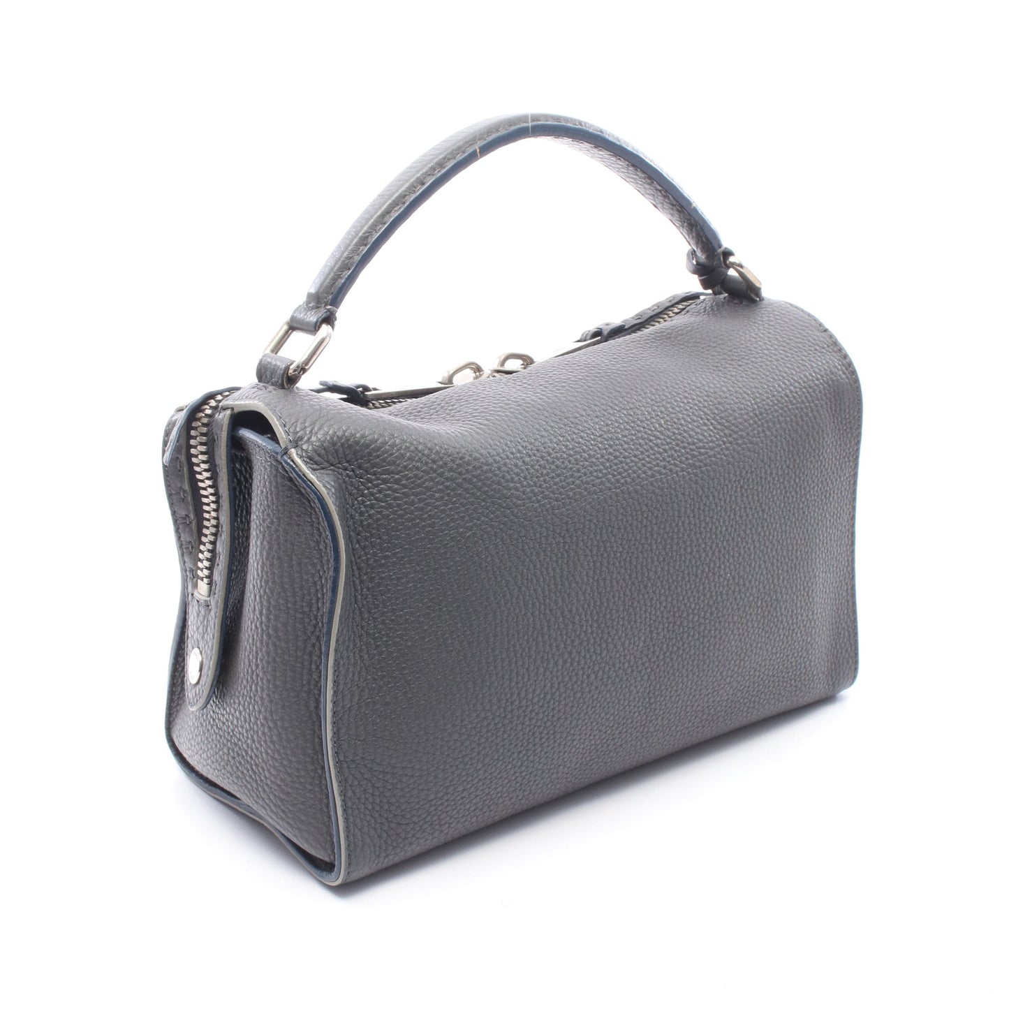 セレリア レイ ハンドバッグ レザー ダークグレー フェンディ バッグ FENDI
