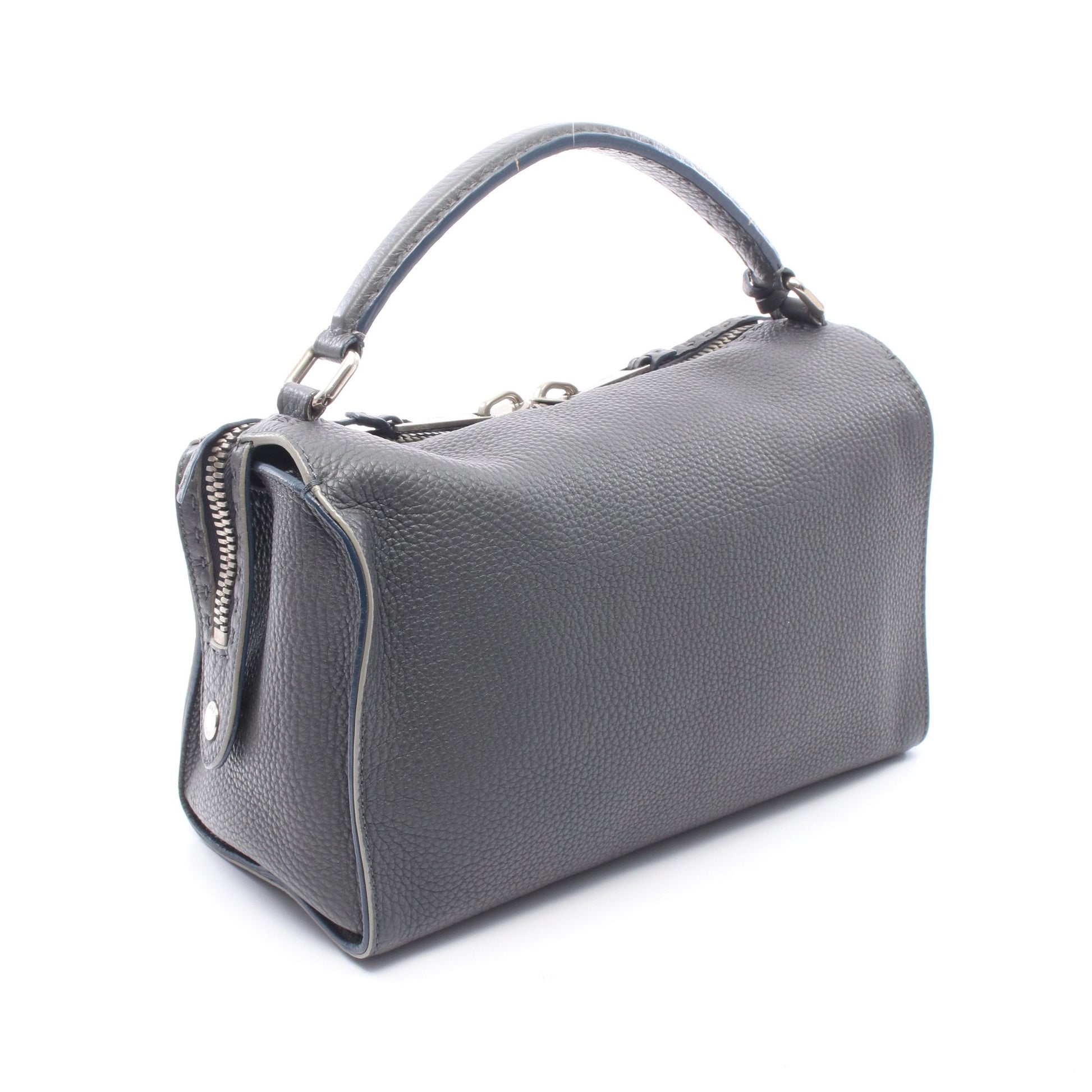 セレリア レイ ハンドバッグ レザー ダークグレー フェンディ バッグ FENDI