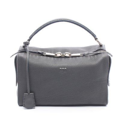 セレリア レイ ハンドバッグ レザー ダークグレー フェンディ バッグ FENDI
