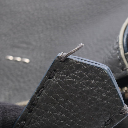 セレリア レイ ハンドバッグ レザー ダークグレー フェンディ バッグ FENDI