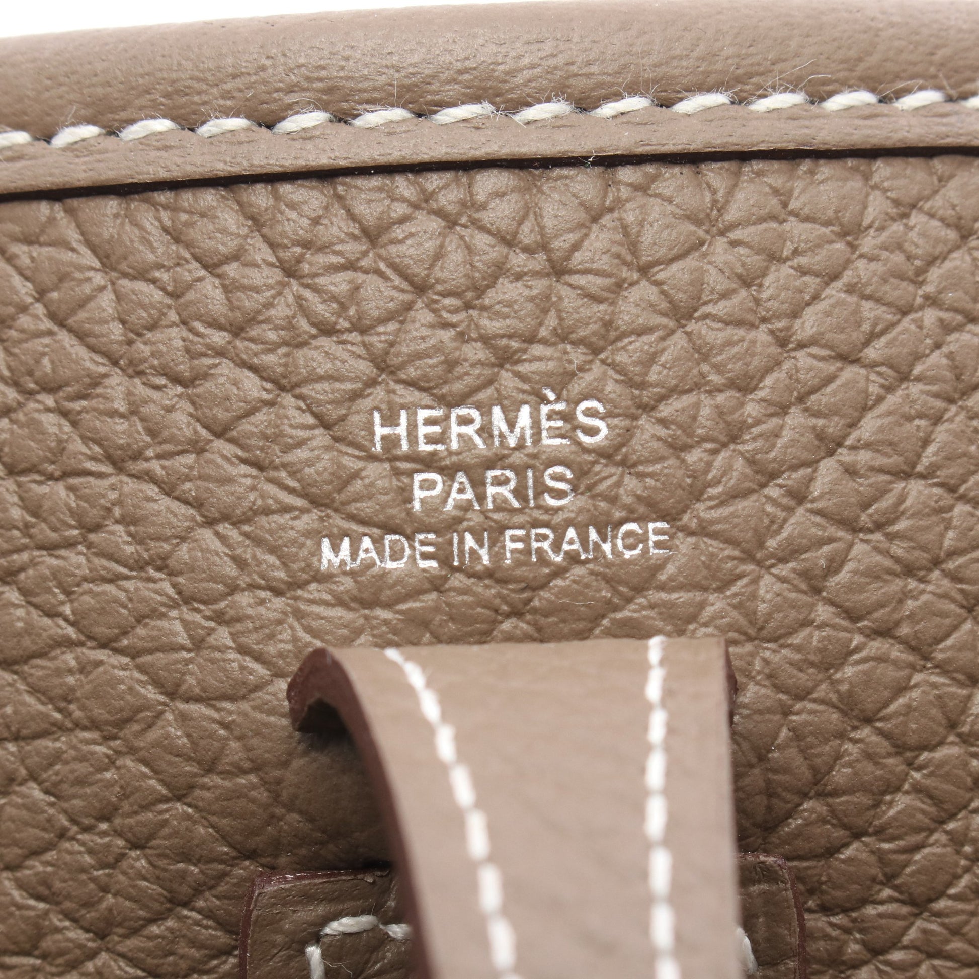 エヴリンTPM エトゥープ ショルダーバッグ トリヨンクレマンス グレーブラウン シルバー金具 Y刻印 エルメス バッグ HERMES