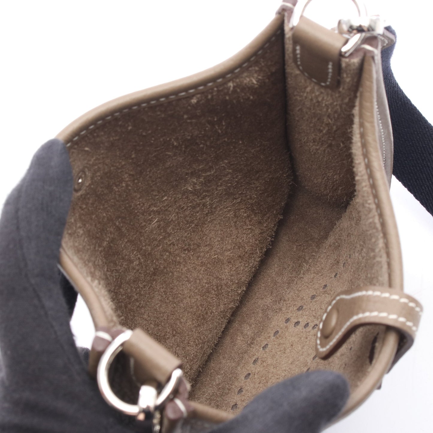 エヴリンTPM エトゥープ ショルダーバッグ トリヨンクレマンス グレーブラウン シルバー金具 Y刻印 エルメス バッグ HERMES