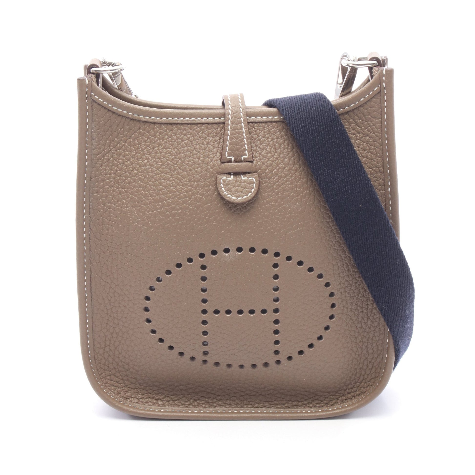 エヴリンTPM エトゥープ ショルダーバッグ トリヨンクレマンス グレーブラウン シルバー金具 Y刻印 エルメス バッグ HERMES