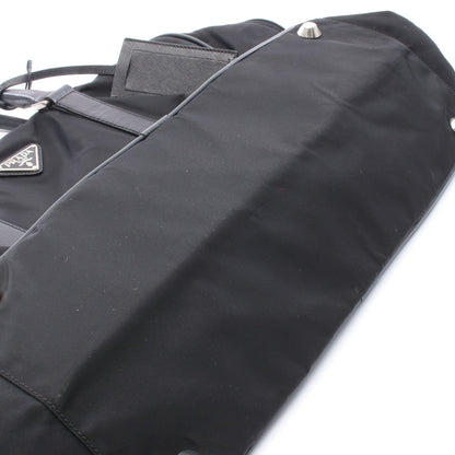 VIAGGIO ボストンバッグ ナイロン レザー ブラック プラダ