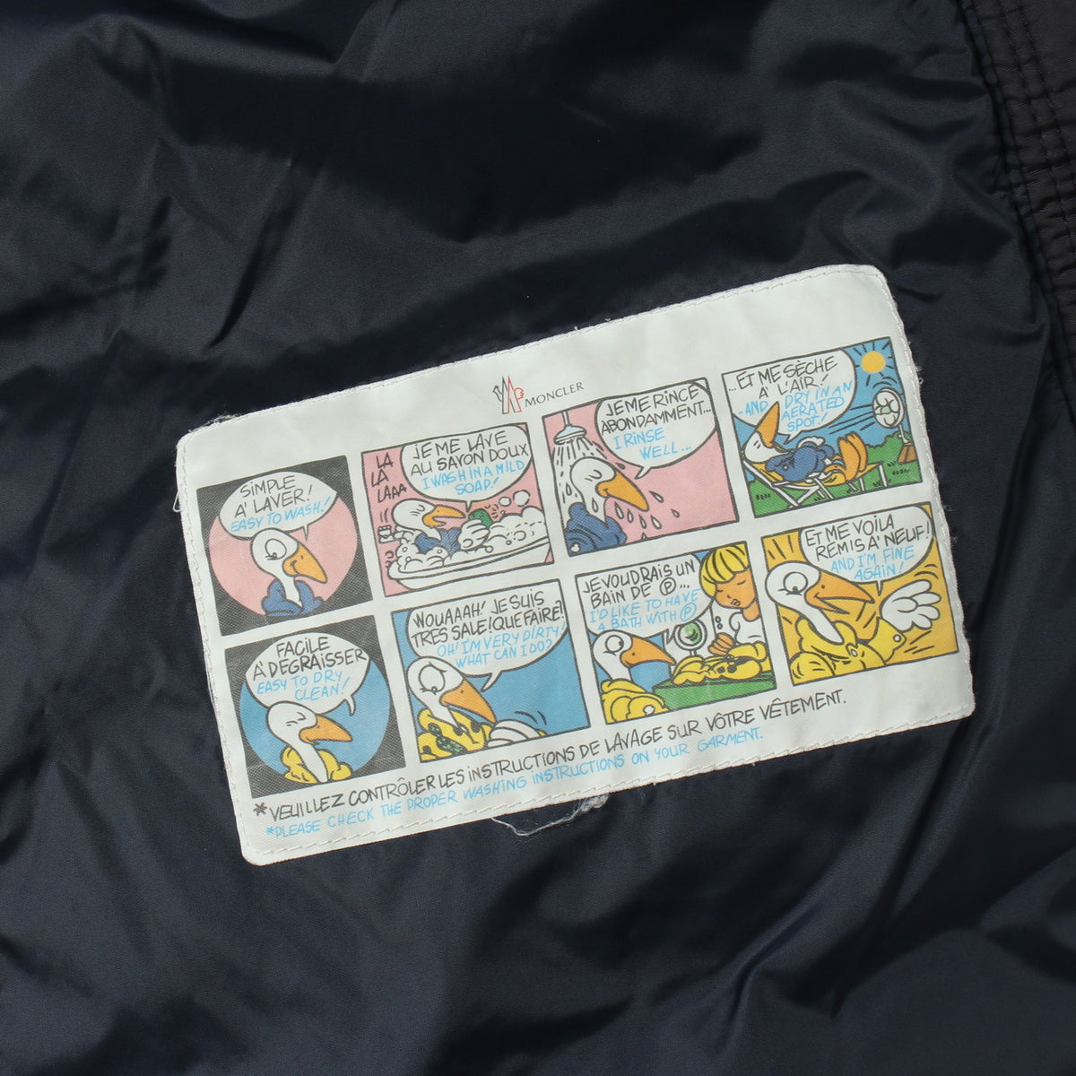 ABELLE キッズ ダウンコート ナイロン ネイビー モンクレール