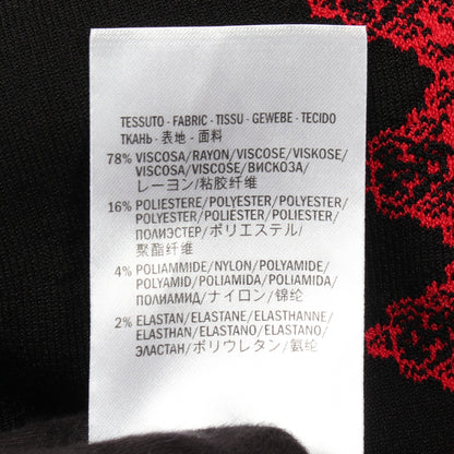 レース柄 ニットワンピース レーヨン レッド アレキサンダーマックイーン ワンピース ALEXANDER MCQUEEN
