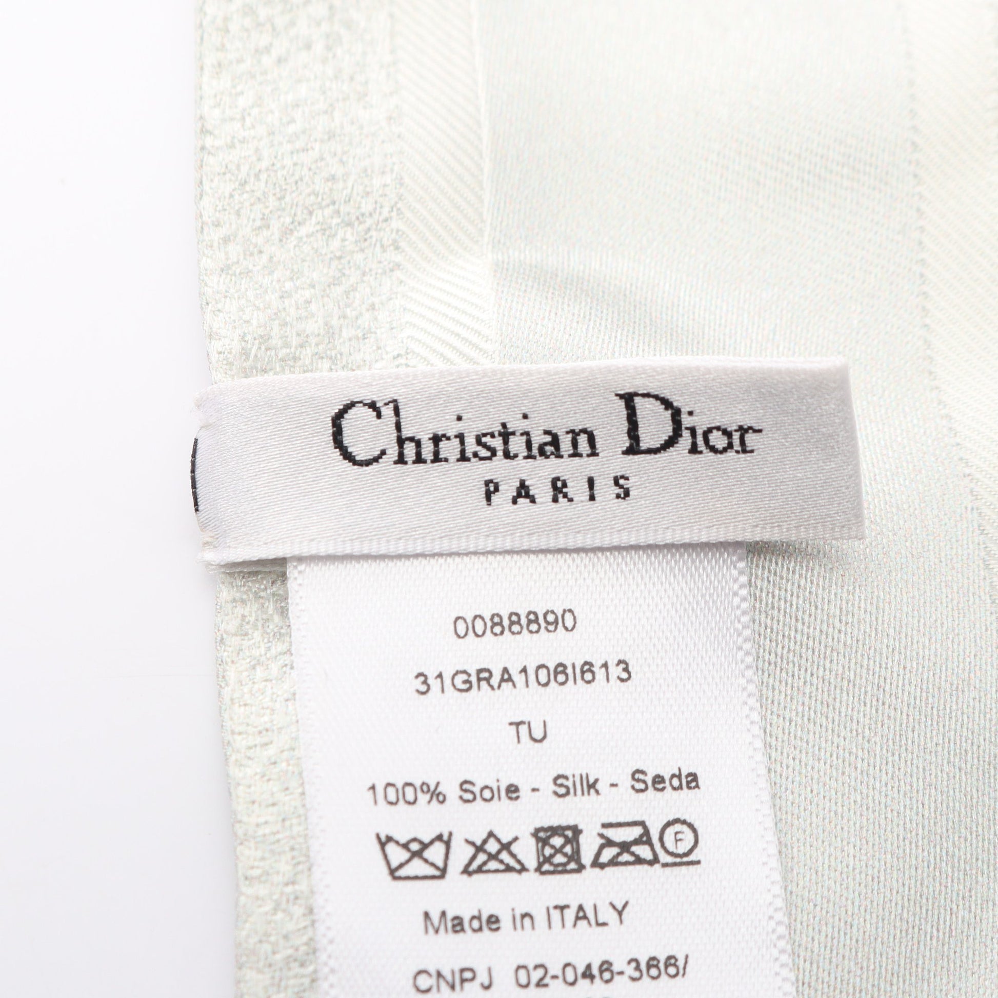 ミッツァ スカーフ シルク ライトグレー マルチカラー クリスチャンディオール 財布・小物 Christian Dior