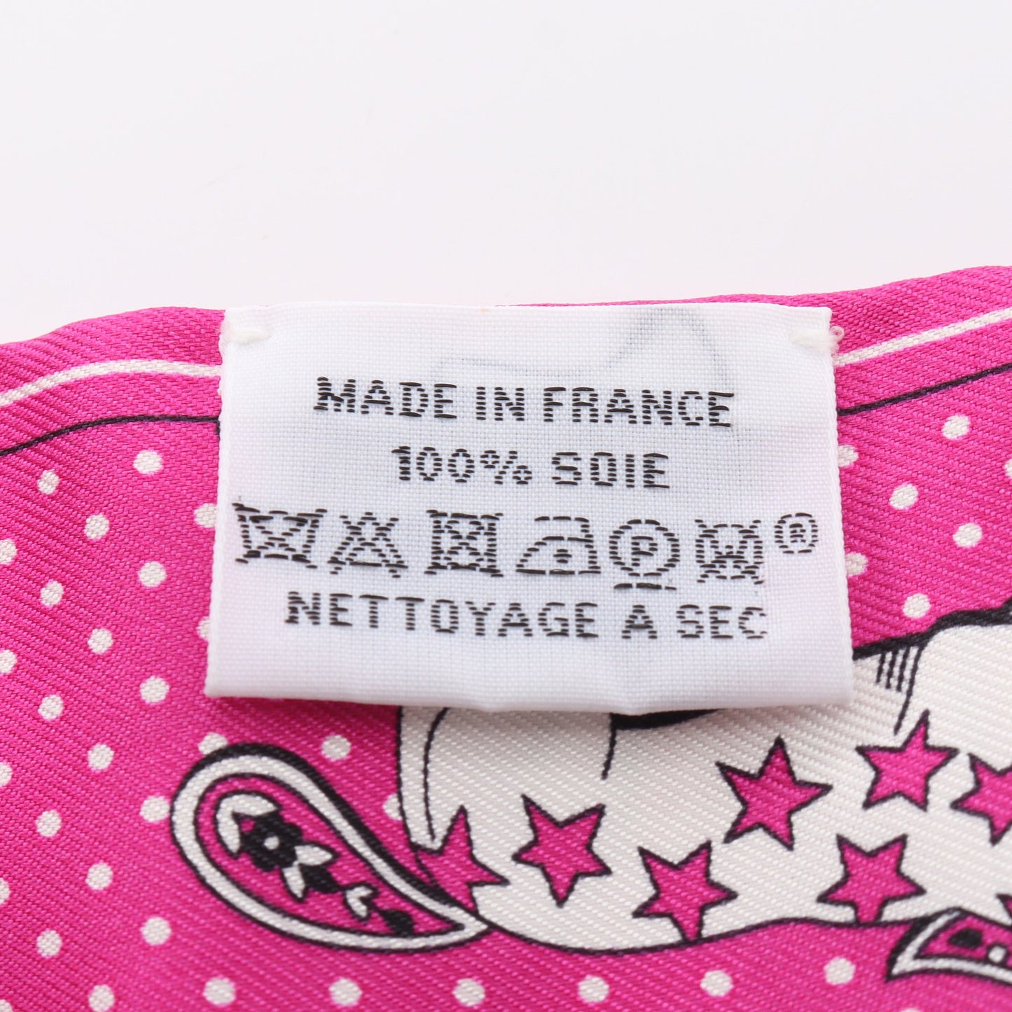 ツイリー Cheval de Coeur Bandana リボン スカーフ シルク ピンク ピンクパープル ホワイト エルメス