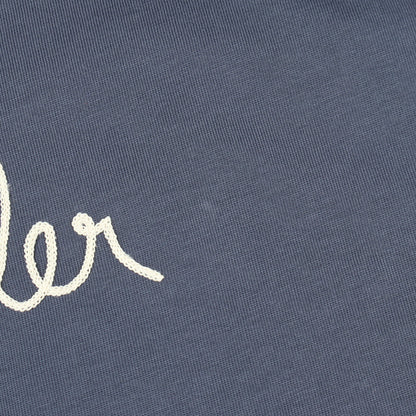 ロゴ刺繍 半袖Tシャツ コットン ブルー モンクレール