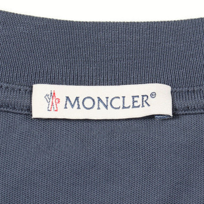 ロゴ刺繍 半袖Tシャツ コットン ブルー モンクレール
