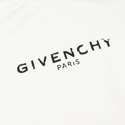ヴィンテージロゴ オーバーサイズ クルーネック 半袖Tシャツ コットン ホワイト ジバンシィ