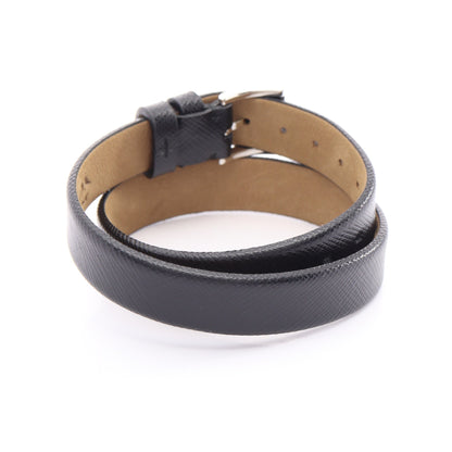 PRADA × AMEX CENTURION ブレスレット サフィアーノレザー ブラック プラダ アクセサリー PRADA
