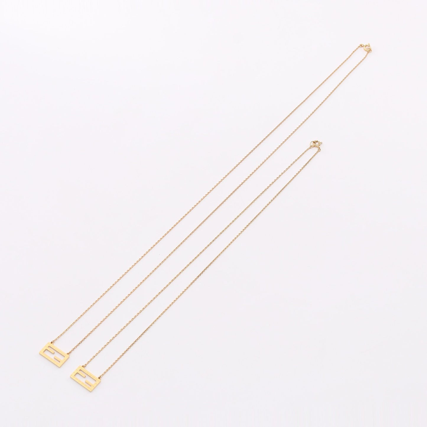 バゲット 2連 ネックレス GP ゴールド フェンディ アクセサリー FENDI
