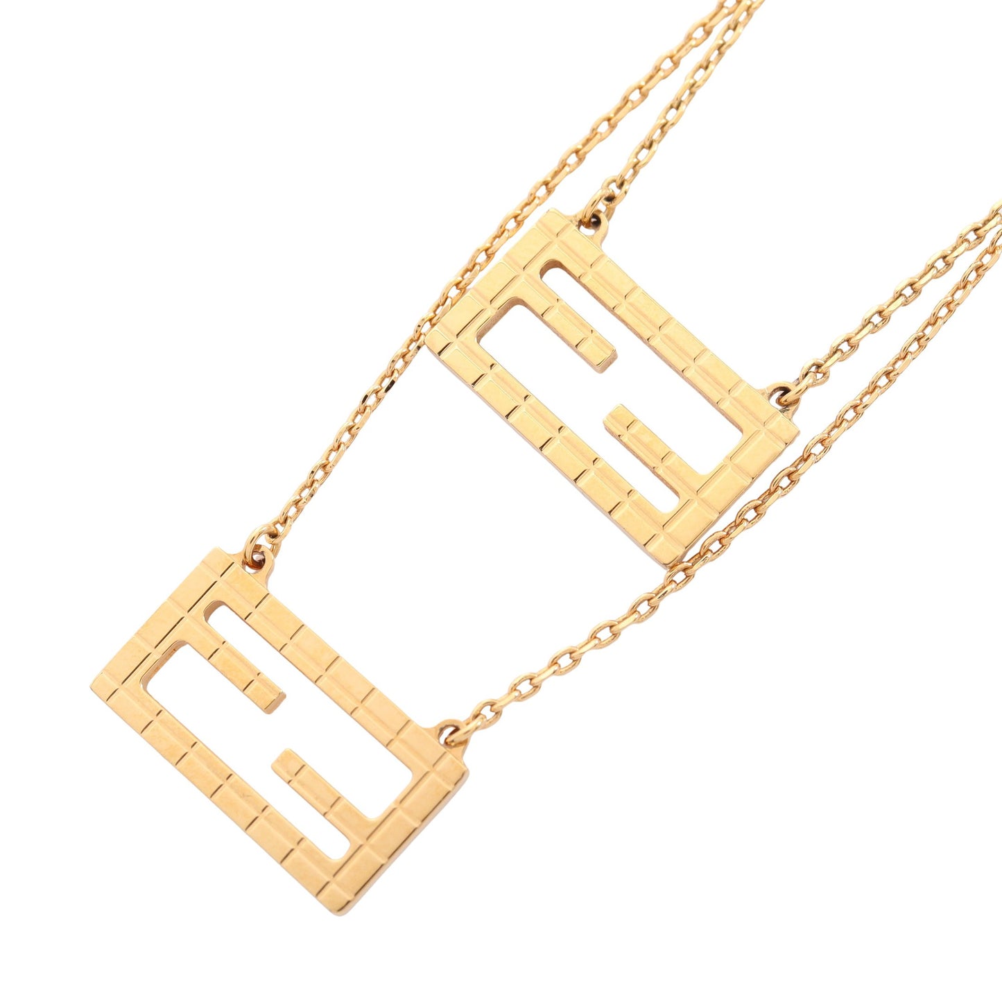 バゲット 2連 ネックレス GP ゴールド フェンディ アクセサリー FENDI