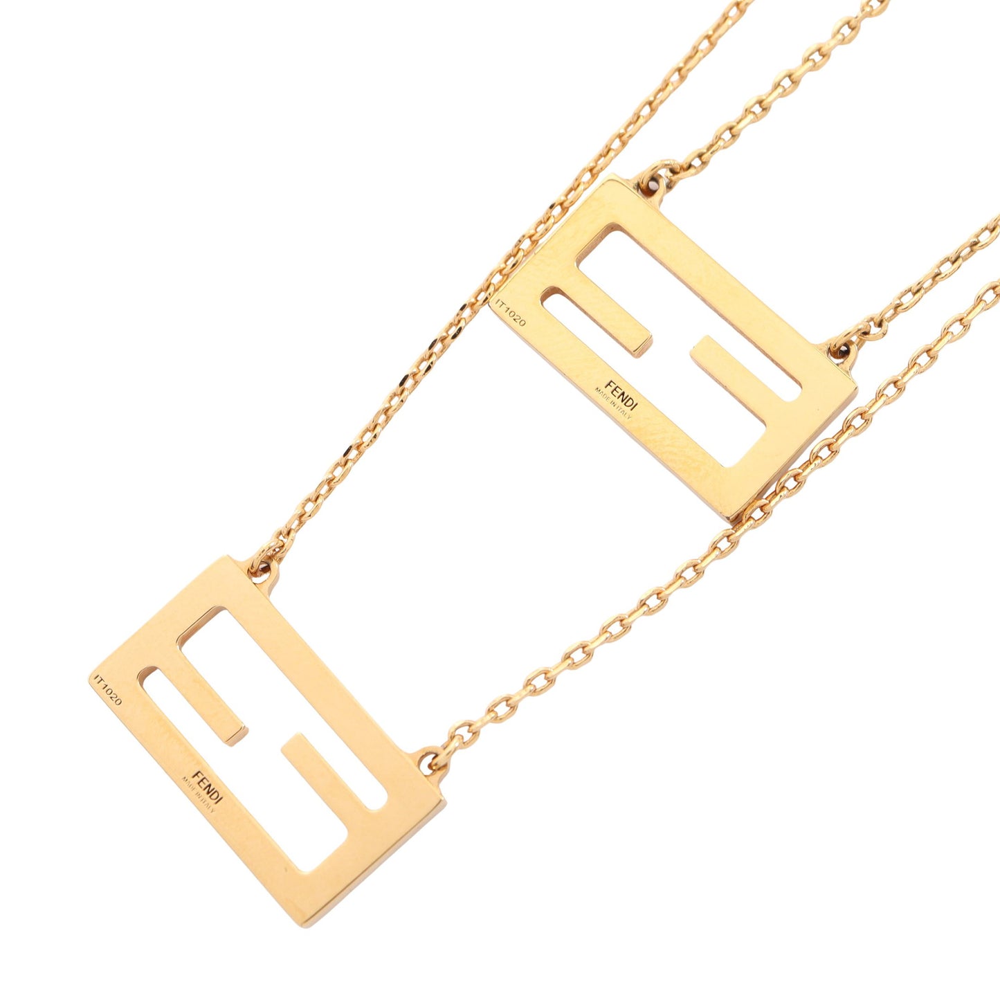 バゲット 2連 ネックレス GP ゴールド フェンディ アクセサリー FENDI