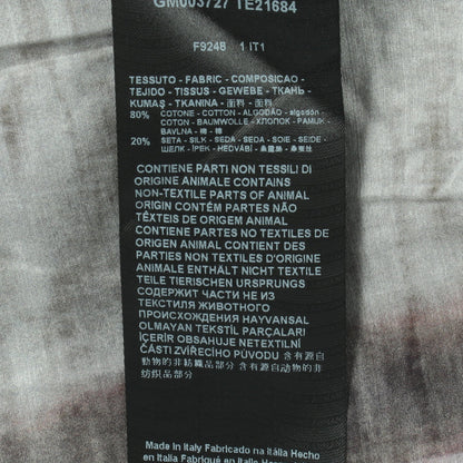 半袖 シャツ コットン シルク グレー マルチカラー ジョルジオアルマーニ