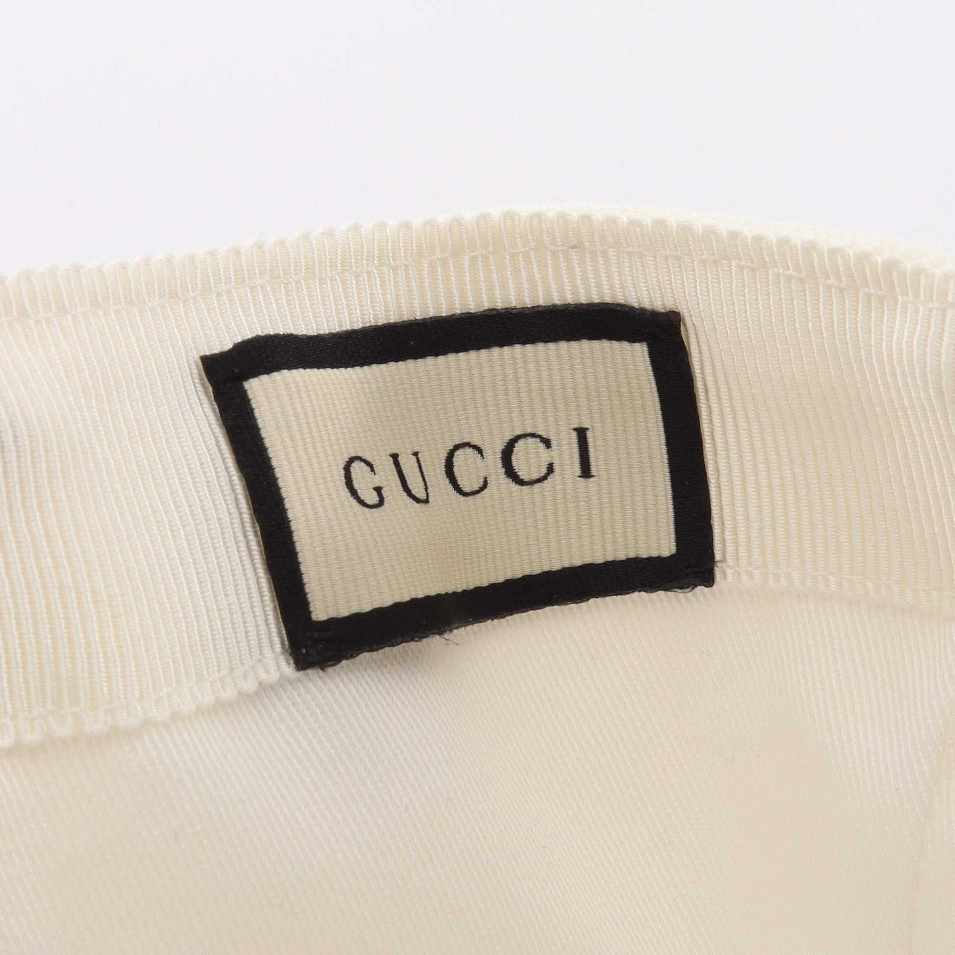 インターロッキングG シェリーライン ベースボール キャップ コットン ホワイト グッチ 財布・小物 GUCCI