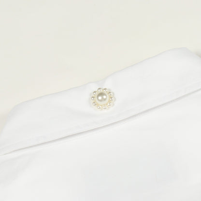 長袖 シャツ コットン ホワイト シモーネロシャ トップス Simone Rocha