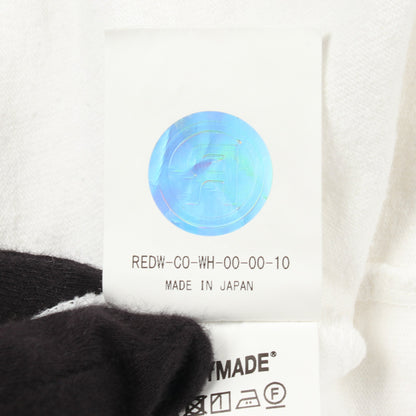 READYMADE × Dr.Woo ロゴプリント 長袖Tシャツ コットン ホワイト レディメイド