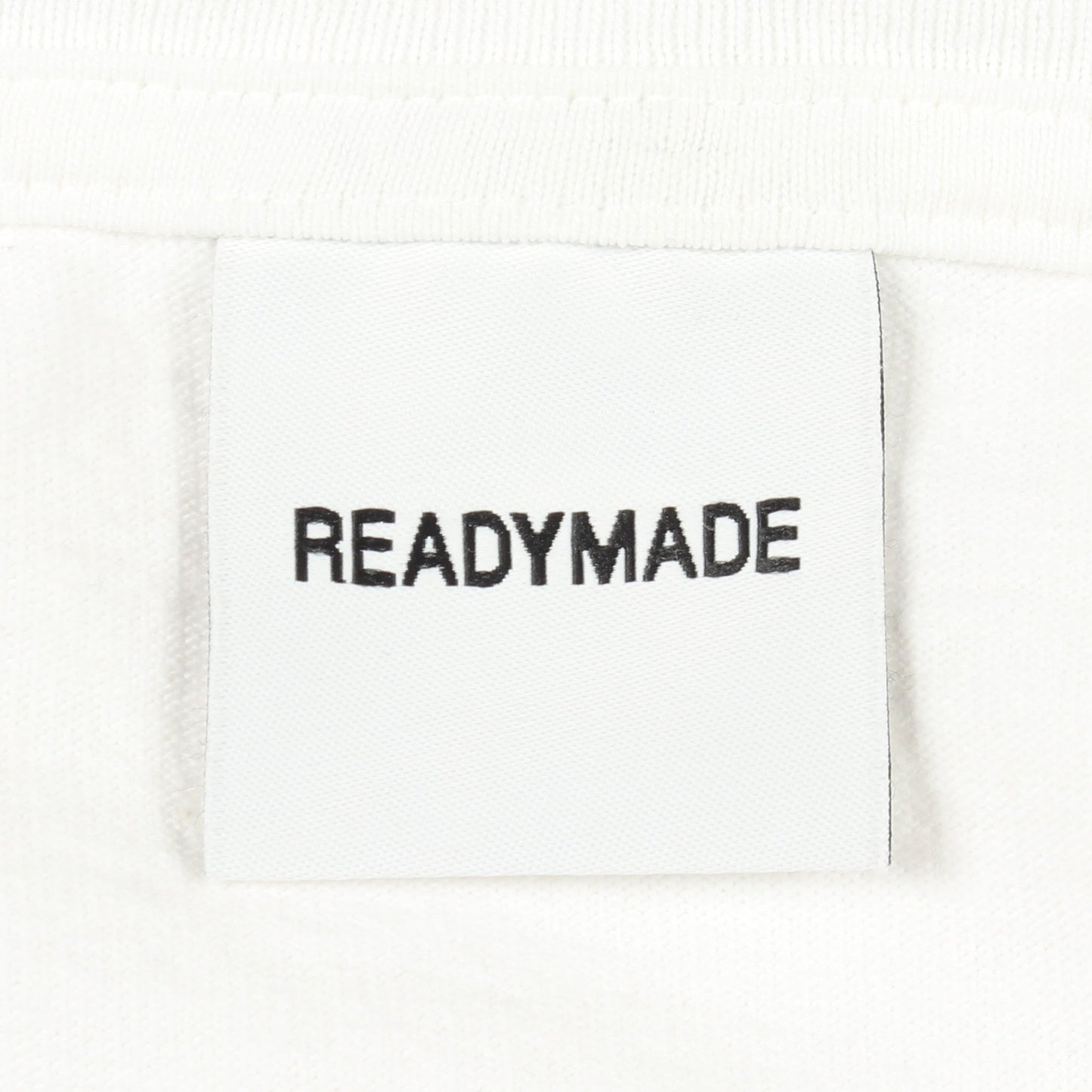 READYMADE × Dr.Woo ロゴプリント 長袖Tシャツ コットン ホワイト レディメイド