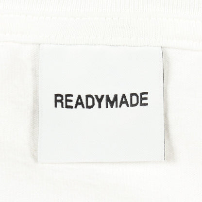 READYMADE × Dr.Woo ロゴプリント 長袖Tシャツ コットン ホワイト レディメイド