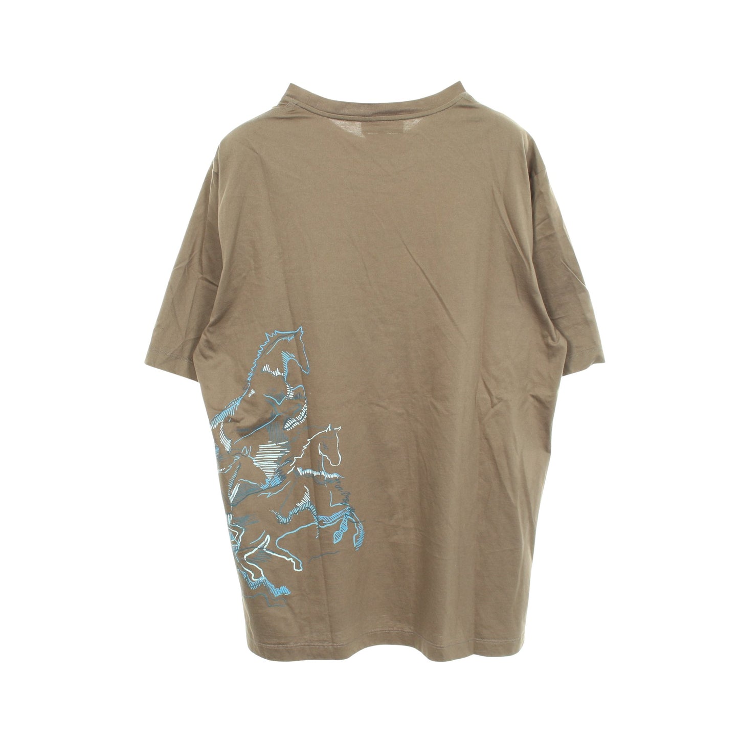 Cavalcade 半袖Tシャツ コットン グレーグリーン エルメス