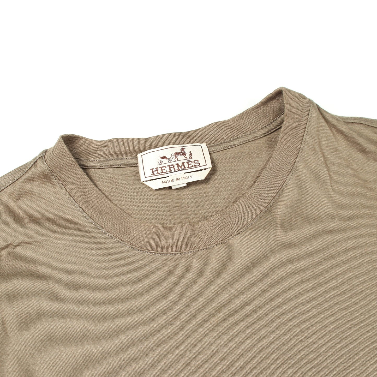 Cavalcade 半袖Tシャツ コットン グレーグリーン エルメス