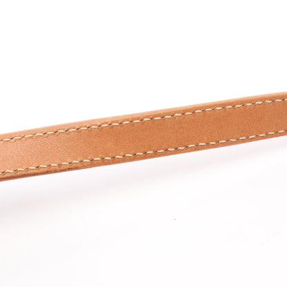 マカダム ショルダーバッグ PVC レザー ダークブラウン ベージュ セリーヌ