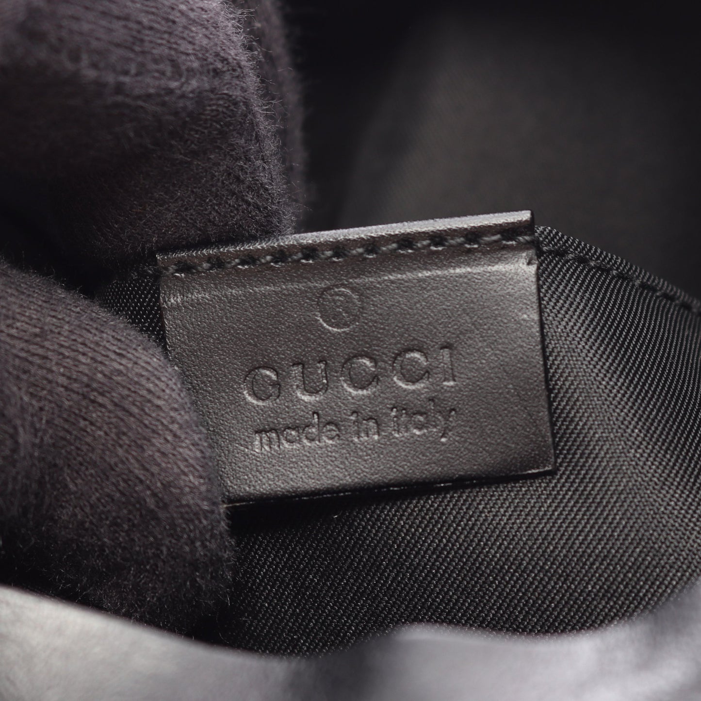 GGキャンバス ワンショルダーバッグ キャンバス レザー ブラック グッチ